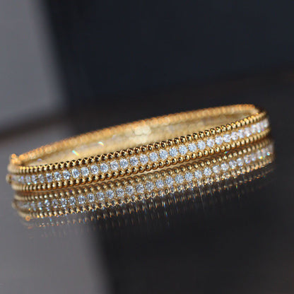 Fashion Full Rhinestone Bangle Bobo Bead