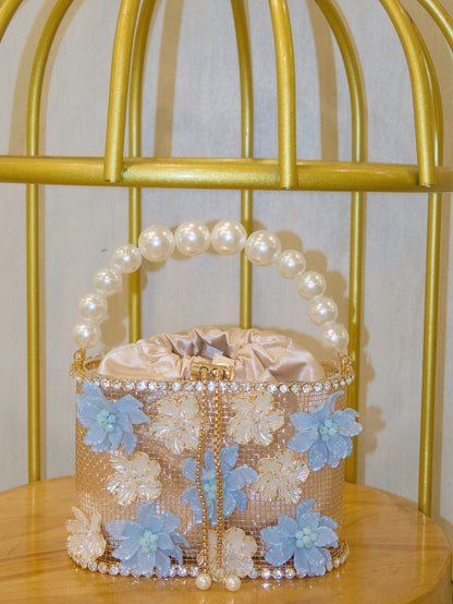 Sunflower Birdcage Handmade Bucket Bag