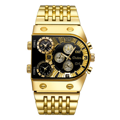 Multi-time Zone Large Dial Luminous Watch
