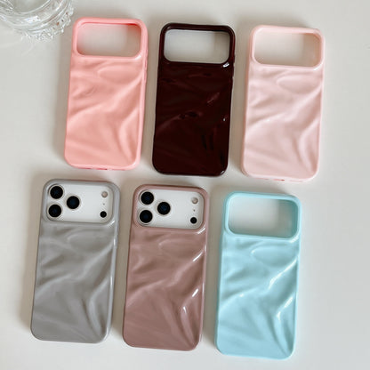 Simple Solid Color Pleated Soft Shell