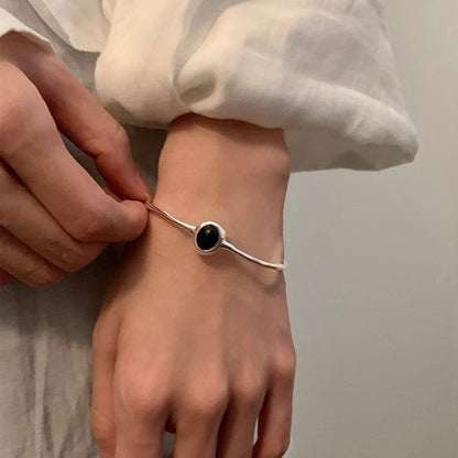 Elegant Cold Feeling Aquamarine Bracelet For Women