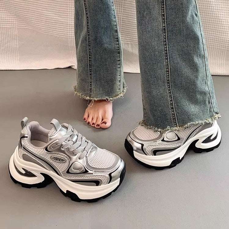 Mesh Breathable Clunky Sneakers Women&