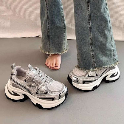 Mesh Breathable Clunky Sneakers Women&