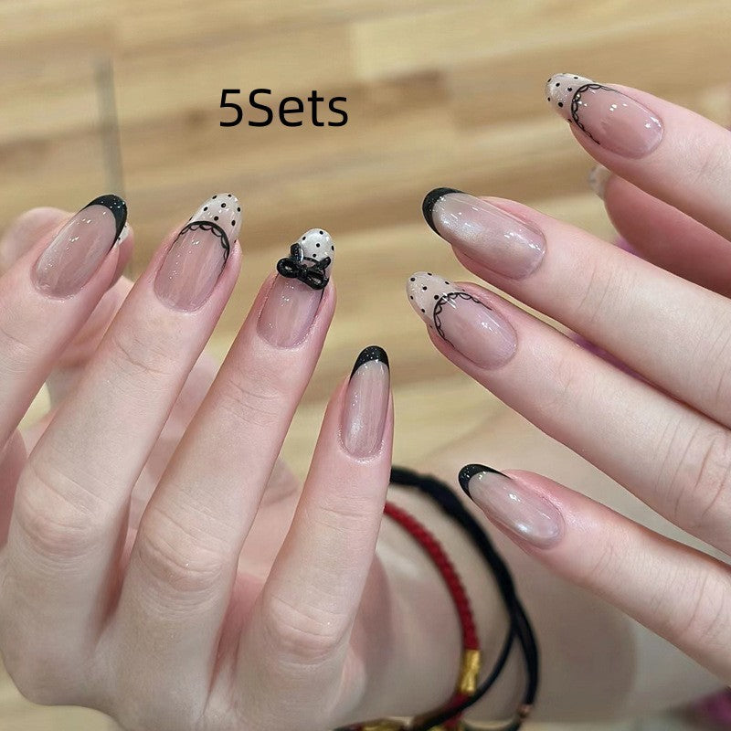Sweet Girl Wearing Fake Nails