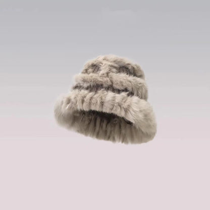 Rabbit Fur Hat Women&
