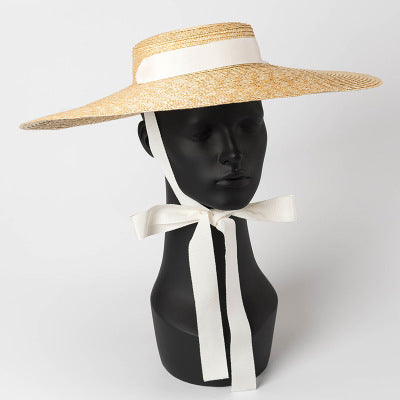 Oversized Straw Hat Ins New Lace-up Straw Shading Vintage Hat