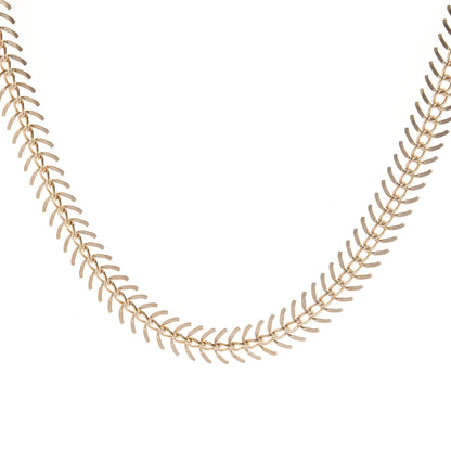 Fishbone Aircraft Chain Necklace Women&