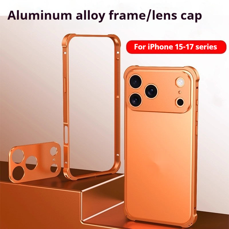 Mobile Phone Case With Seahorse Buckle And Four Corner Anti Drop Metal Frame