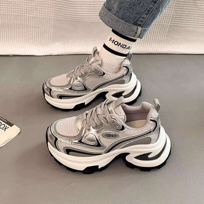 Mesh Breathable Clunky Sneakers Women&