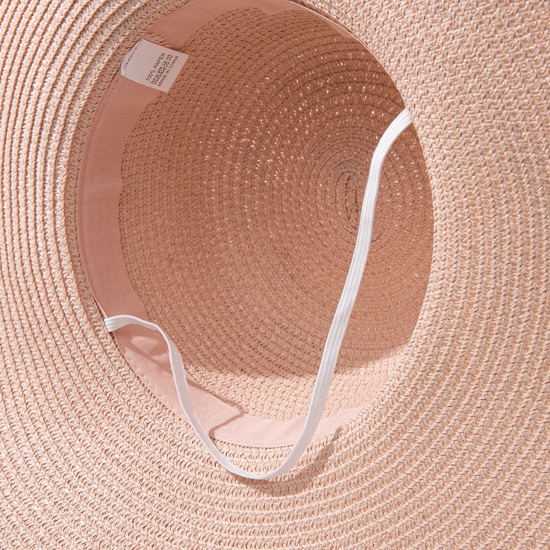 Summer Fashion Flower Linen Straw Hat Wide Brim Sunshade Japanese Style