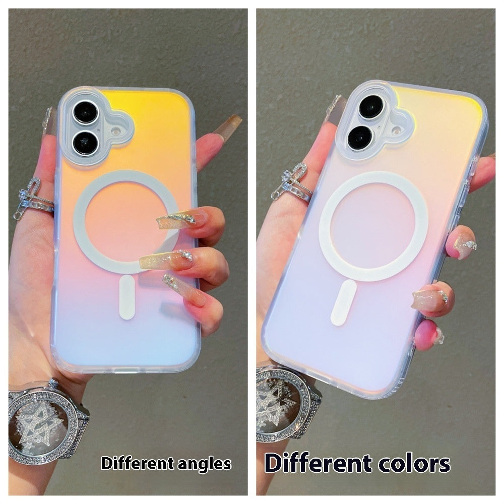 Simple Laser Gradient Frosted Phone Case