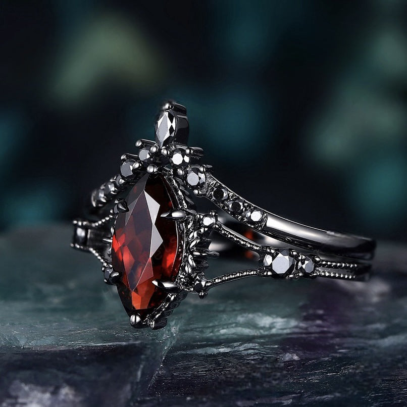 Red Zircon Ring