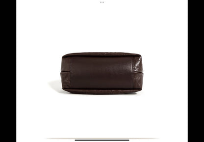 Leather Folds Cloud Bag Retro High-grade Temperament Lock