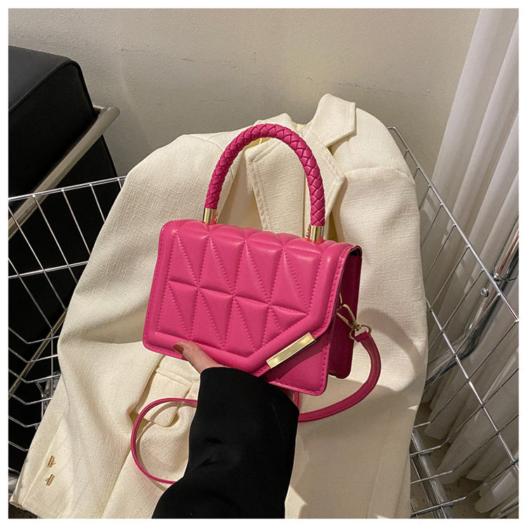 Fashion Solid Color Shoulder Bag