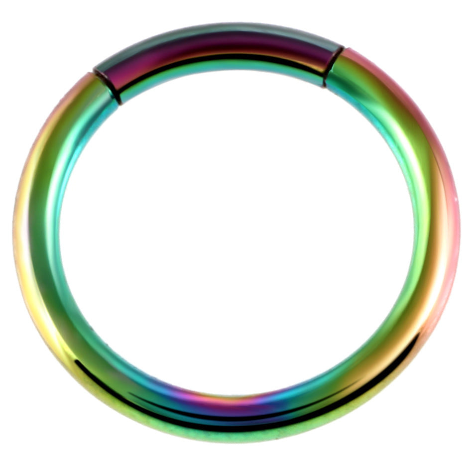 Stainless Steel Pierced Nose Ring Interface Ring Closed Ring Seamless Connection Nose Ring Earrings