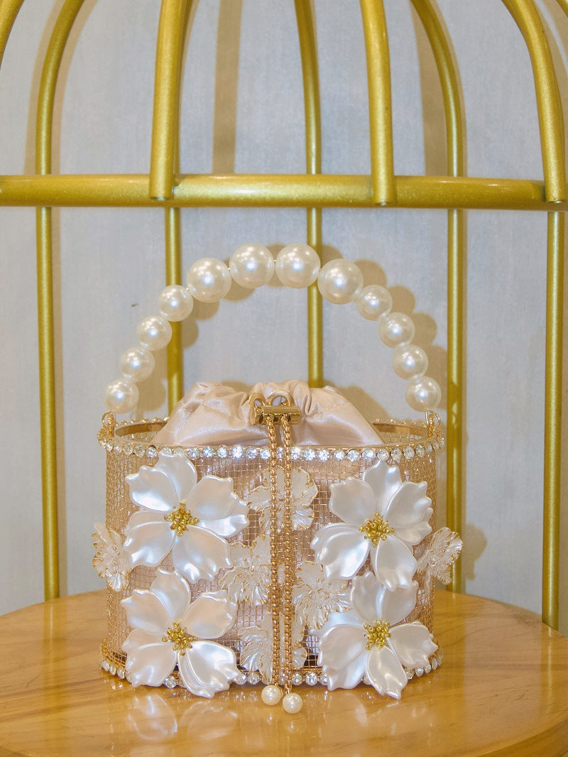 Sunflower Birdcage Handmade Bucket Bag