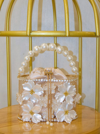 Sunflower Birdcage Handmade Bucket Bag