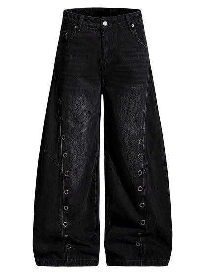 Eyelet Washed Scimitar Jeans