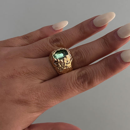 Geometric Diamond Diamond Ring Metal Ring