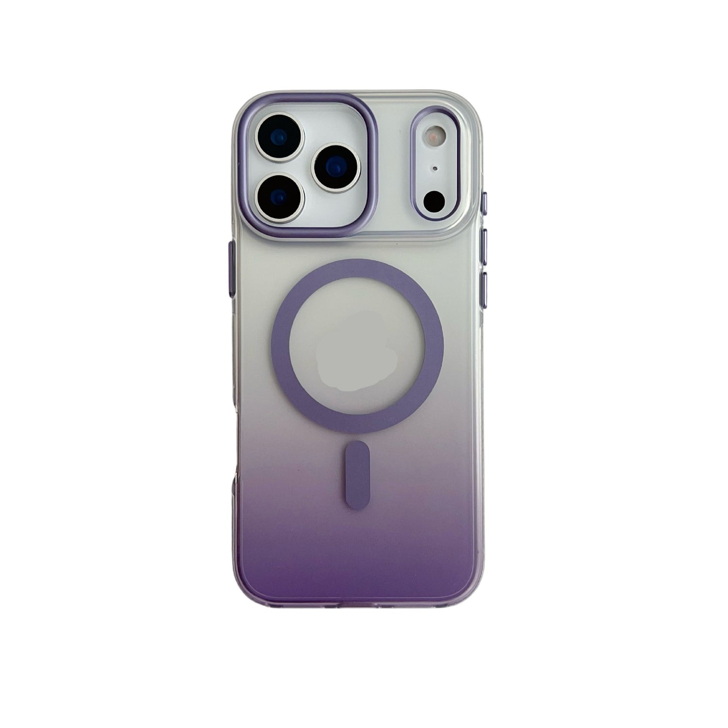 Laser Gradient Magnetic Aurora Applicable 17ProMax Frosted Mobile Phone Protective Case