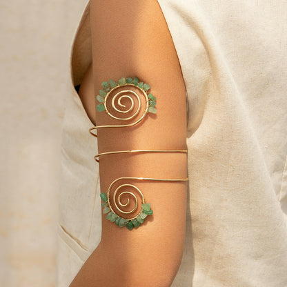 Gravel Ring Beaded Opening Bracelet