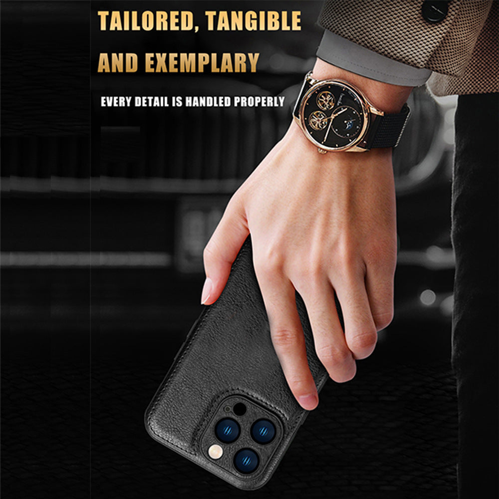 Leather Grain Phone Case High-grade Drop-resistant