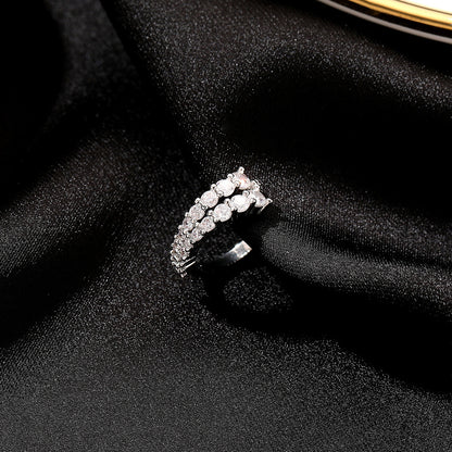 Inlaid Zircon Personalized Without Piercings Earrings Jewelry