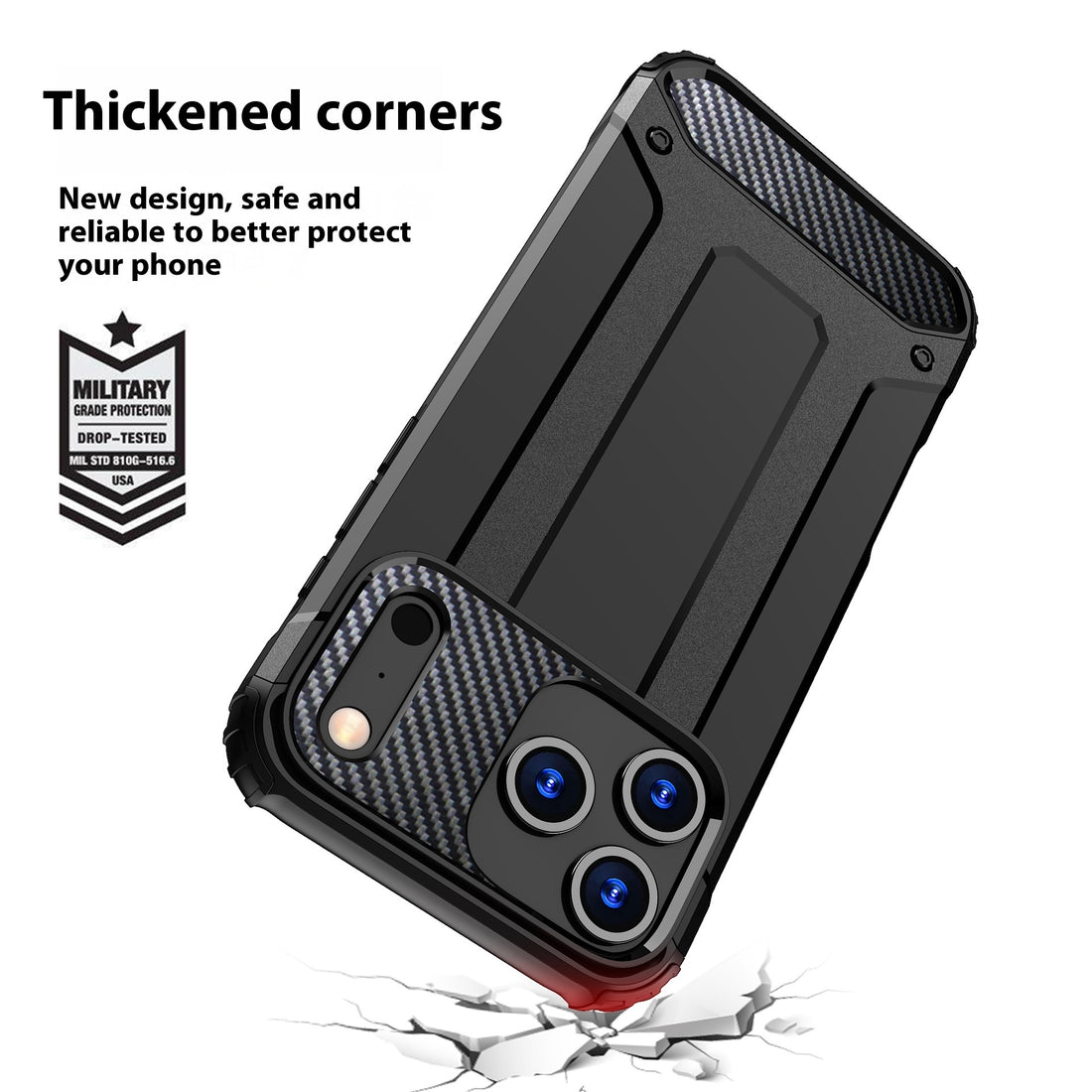 Phone Case Extraordinary Steel Armor Drop-resistant Drop-resistant Protective Cover