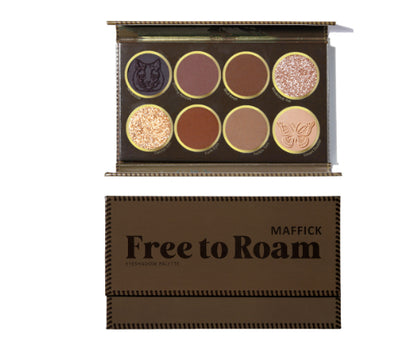 Makeup Free Roaming 8 Colors Eye Shadow Plate Matte