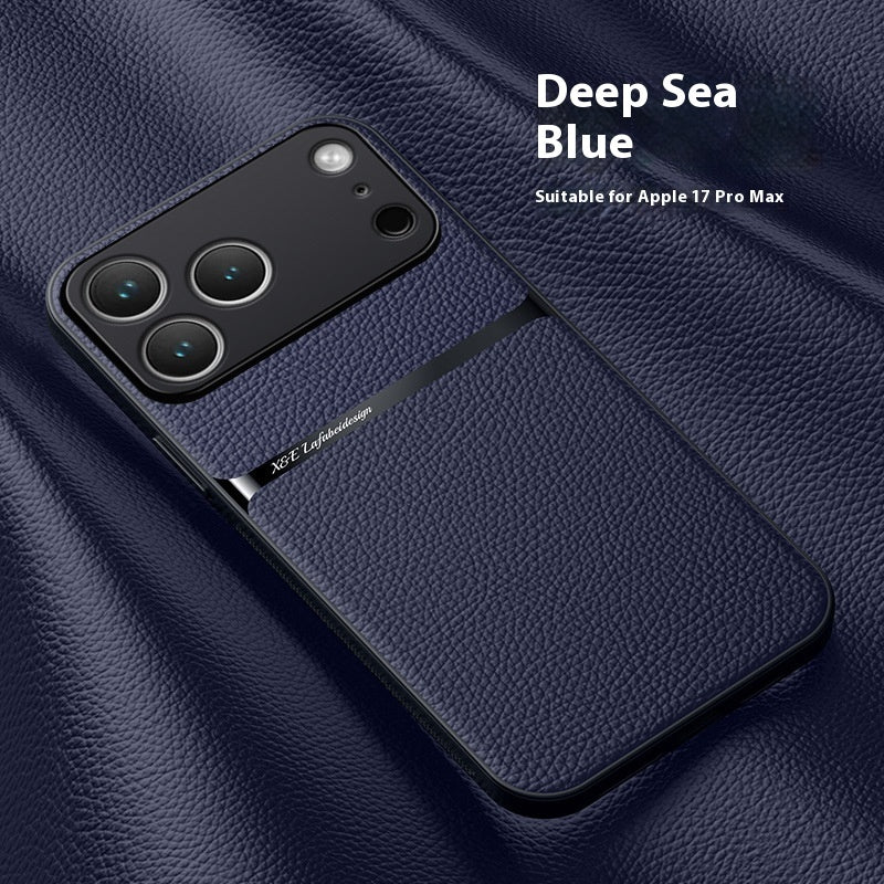 Creative Magnetic All-inclusive Litchi Leather Pattern Phone Case