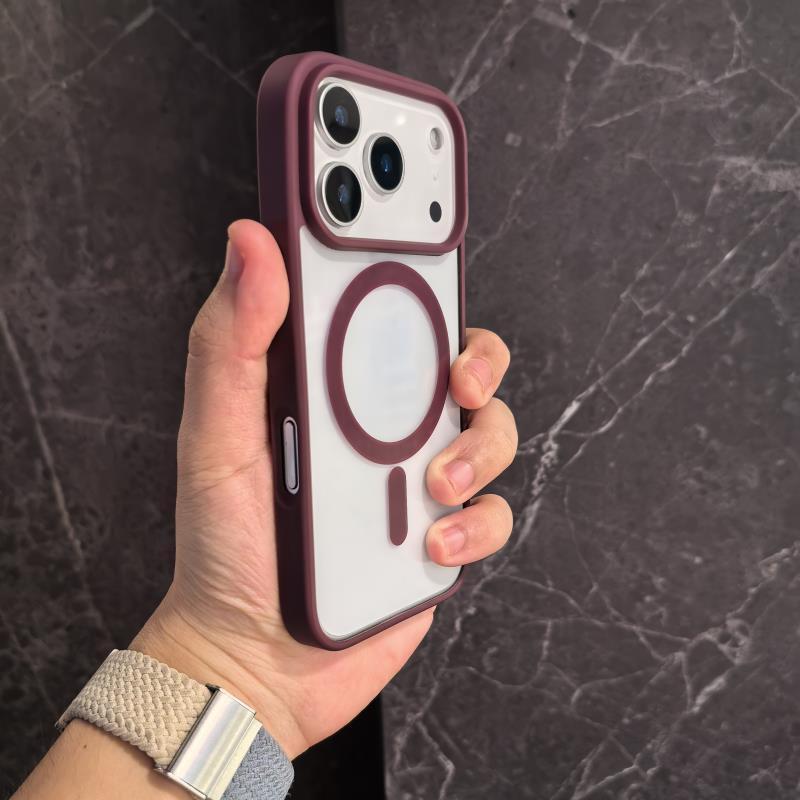 Non-yellow Phone Case Transparent Magnetic Ultra-thin Drop-resistant Protective Cover