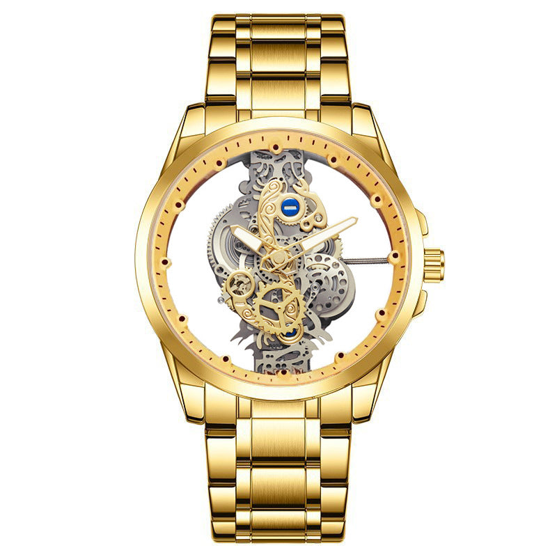 Double-sided Transparent Cutout Automatic Mechanical Watch