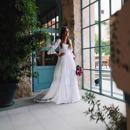 Wedding Long Sleeve Lace Wedding Dress