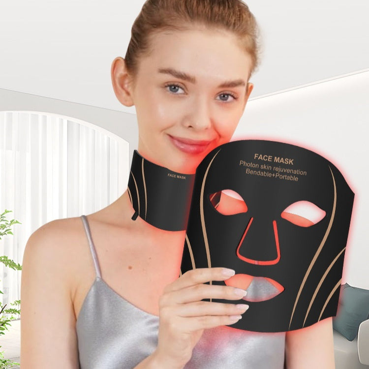 Beauty Instrument Facial Mask IPL Device Household Silicone Red Light LED Beauty Mask