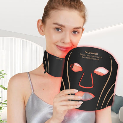 Beauty Instrument Facial Mask IPL Device Household Silicone Red Light LED Beauty Mask