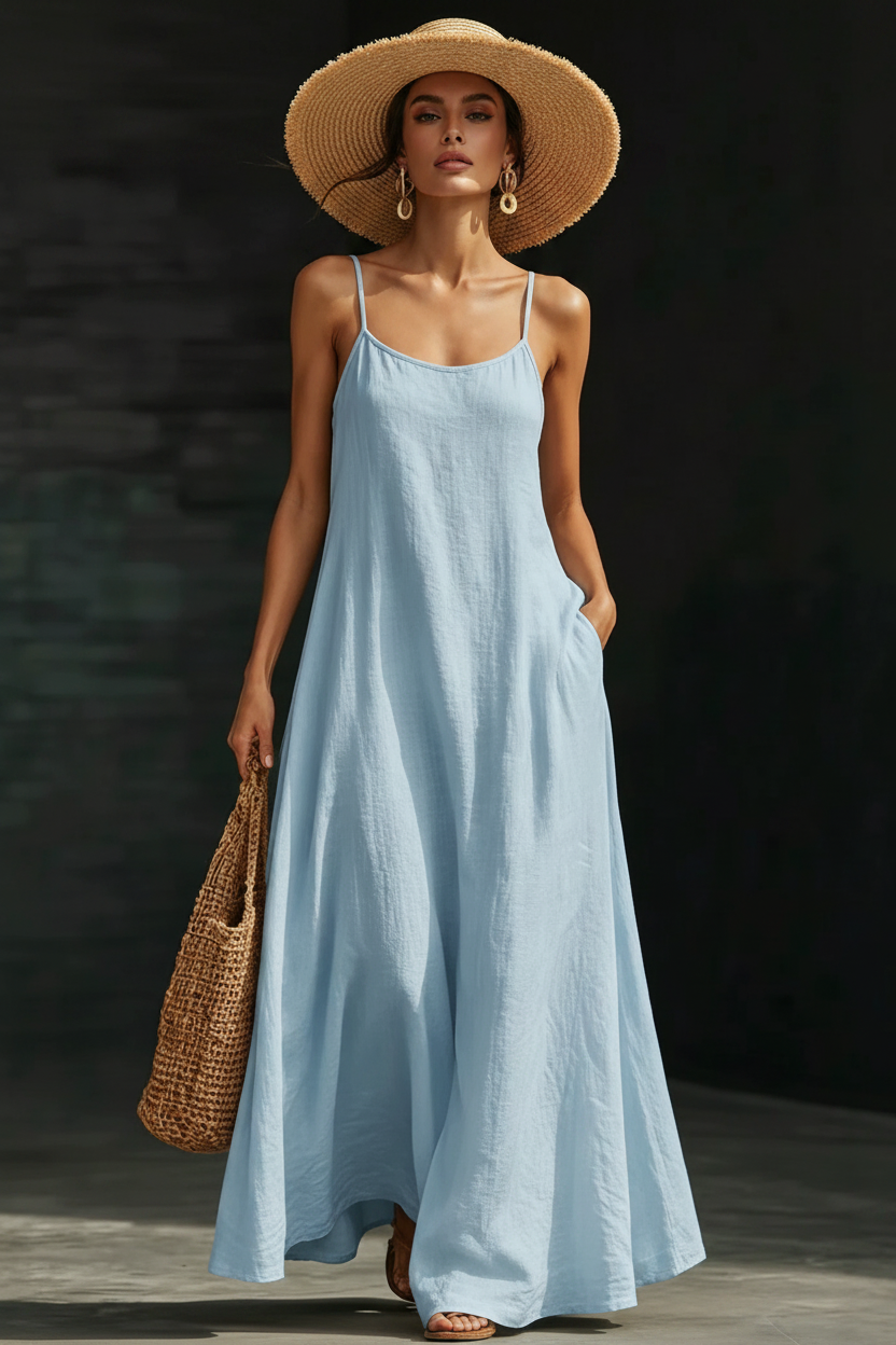 Casual Strap Maxi Resort-style Dress