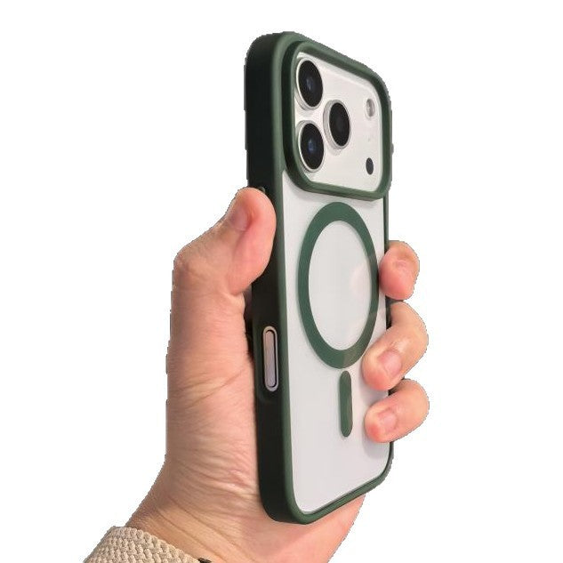 Non-yellow Phone Case Transparent Magnetic Ultra-thin Drop-resistant Protective Cover