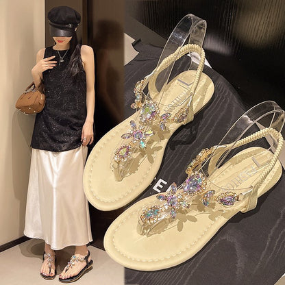 Roman-style Flat-heeled Sandals For Women