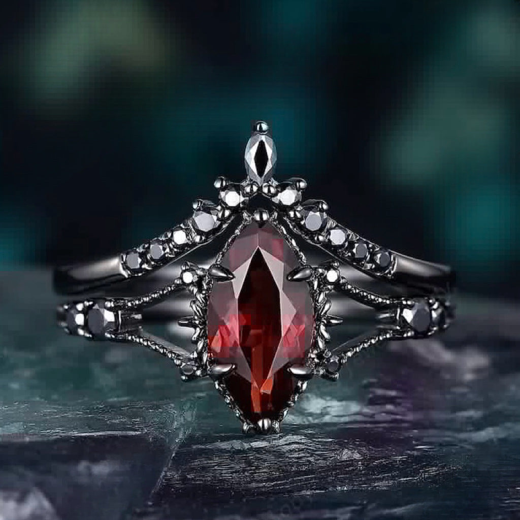 Red Zircon Ring