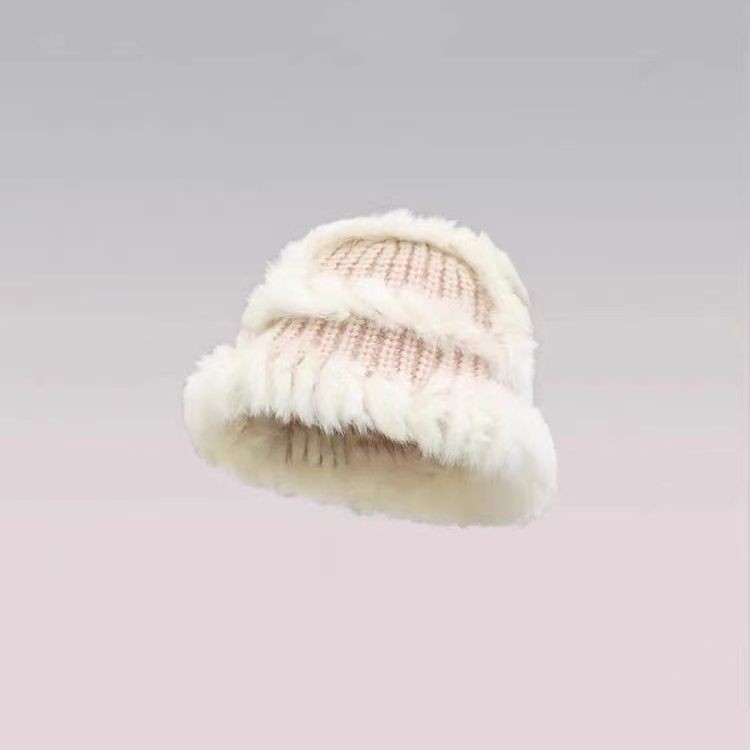 Rabbit Fur Hat Women&