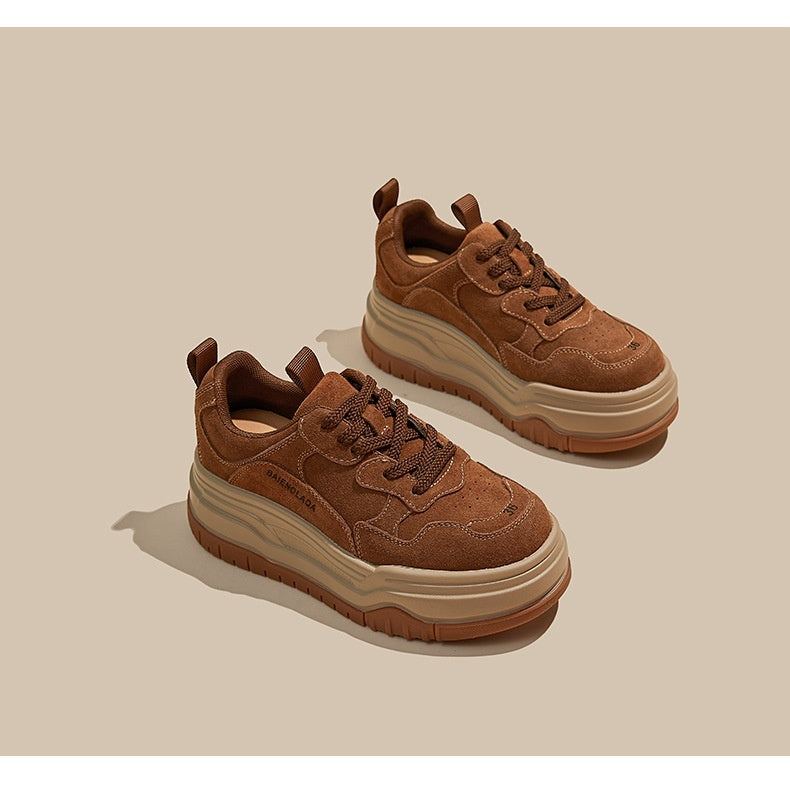 Thick Bottom Height Increasing Sports Board Retro Shoes