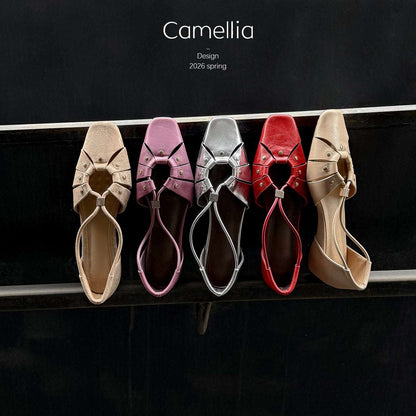 Handcrafted Full-Grain Leather Cage Sandals, Women&