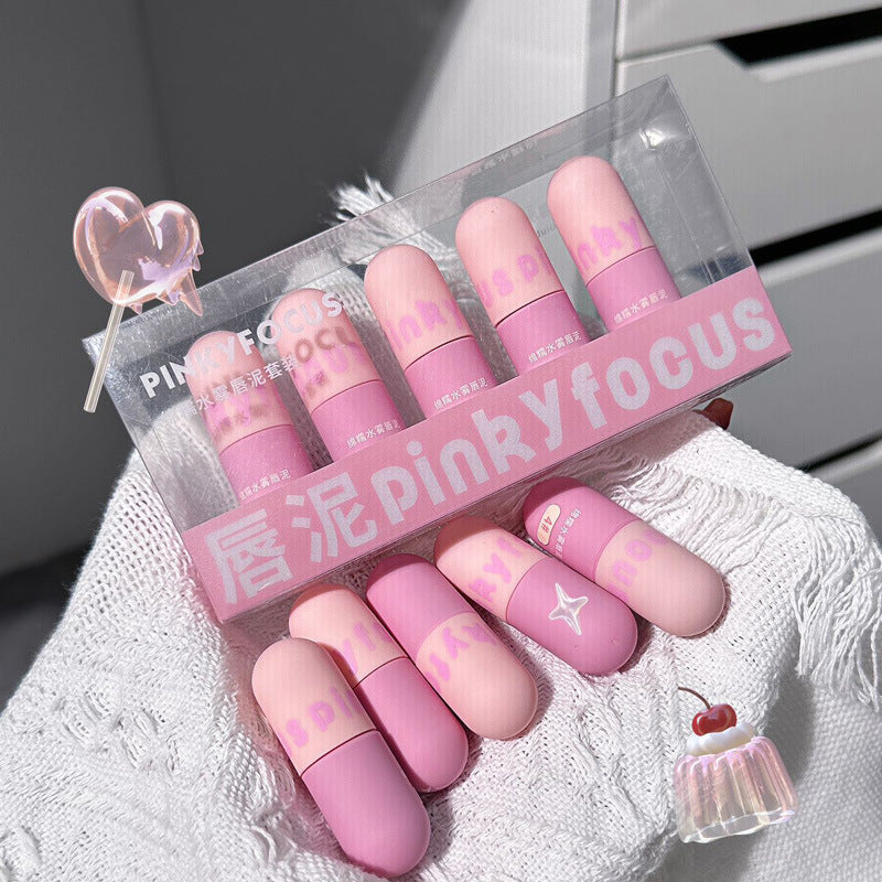 PinkyFocus Capsules Lip Mud Suit Matte Finish Velvet