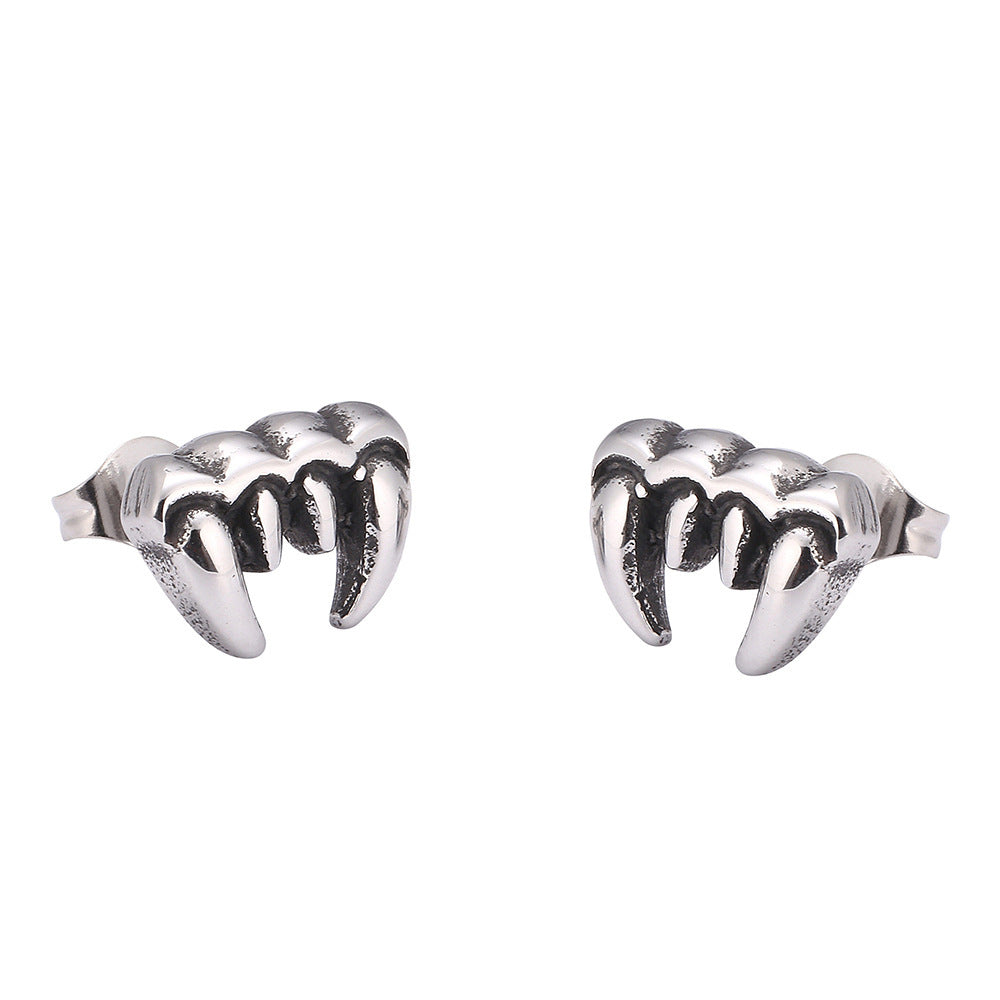 Jewelry Zombie Tooth Vintage Vampire Stud Earrings