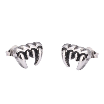 Jewelry Zombie Tooth Vintage Vampire Stud Earrings