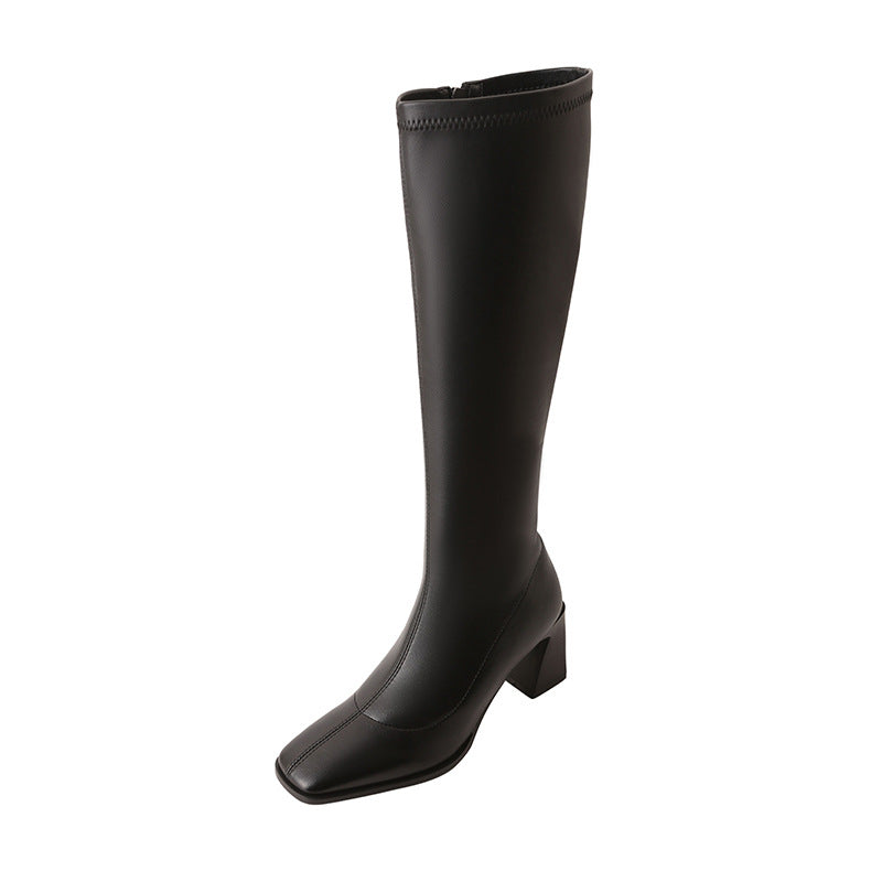 Korean Style Skinny High Boots Heel Single