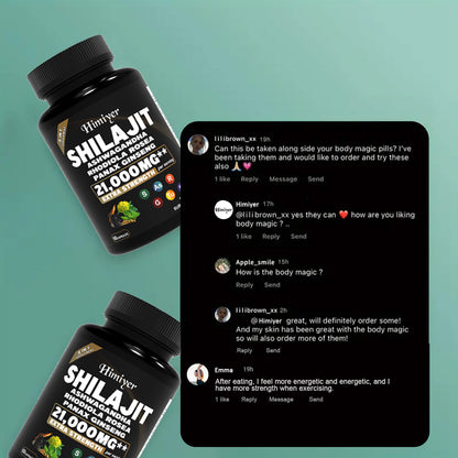 SHILAJIT ASHWAGANDHARHODIOLA ROSEAPANAX GINSENG21,000MG