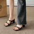 French One-piece High-heeled Sandals, Women&