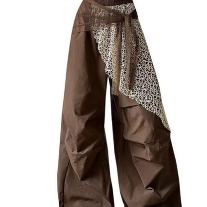 Street-style Pleated, Figure-flattering, Versatile Wide-leg Pants