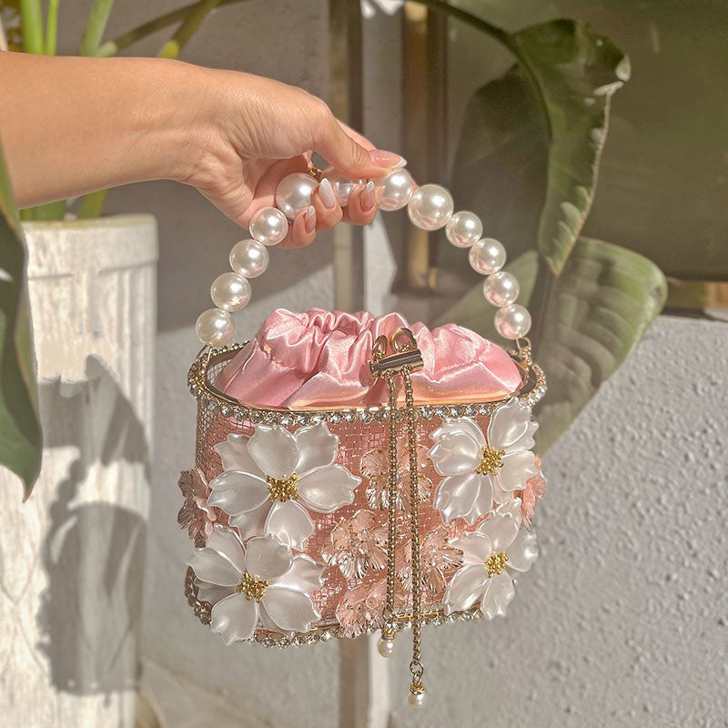 Sunflower Birdcage Handmade Bucket Bag